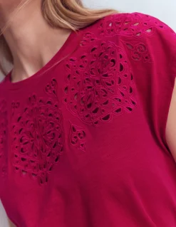 Boden Tops & T-Shirts-T-shirt Willow à broderie anglaise Granita