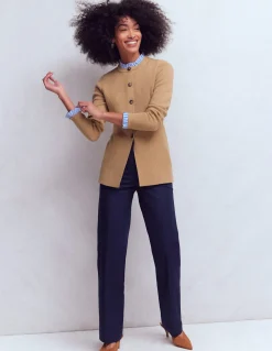 Boden Tenues De Travail|Pulls & Gilets-Veste ajustée Joanna en maille Camel chiné