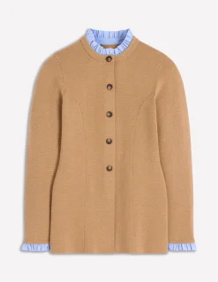 Boden Tenues De Travail|Pulls & Gilets-Veste ajustée Joanna en maille Camel chiné