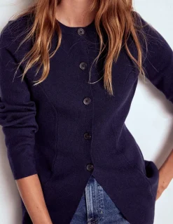 Boden Tenues De Travail|Pulls & Gilets-Veste ajustée Joanna en maille Bleu marine