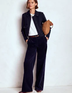 Boden Tenues De Travail|Manteaux & Vestes-Veste avec poches plaquées zippées Bleu marine