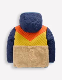 Boden Manteaux & Vestes-Veste en borg à chevrons Multi orange