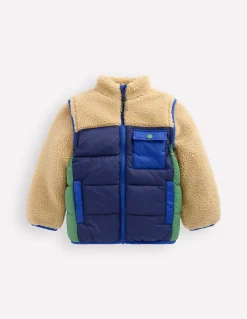 Boden Manteaux & Vestes-Veste 2-en-1 en borg Mélange mousse hivernale