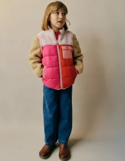 Boden Manteaux & Vestes-Veste 2-en-1 en borg mélangé Colourblock borg rose