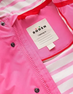 Boden Manteaux & Vestes-Veste imperméable fantaisie Monstre rose sorbet