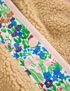 Boden Manteaux & Vestes-Veste Janie en borg mélangé Motif Spring Flowerbed bleu