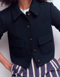 Boden Tenues De Travail|Manteaux & Vestes-Veste Lisburn à poches plaquées Bleu marine