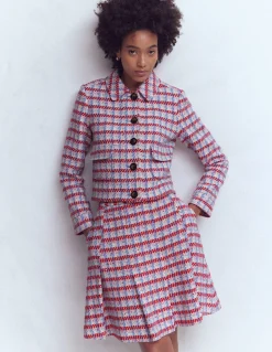 Boden Manteaux & Vestes|Ensembles Assortis-Veste Lisburn à poches plaquées Texturé rose