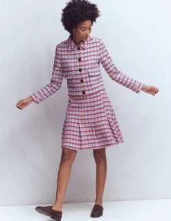 Boden Manteaux & Vestes|Ensembles Assortis-Veste Lisburn à poches plaquées Texturé rose