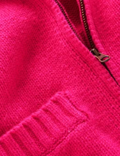 Boden Pulls & Gilets-Veste Maya zippée Rose flamboyant