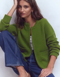 Boden Pulls & Gilets-Veste Maya zippée Jardin d'herbes aromatiques